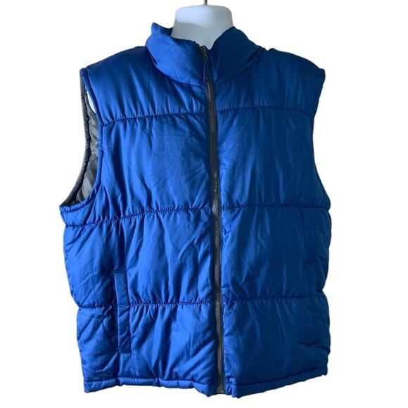 Old Navy Vintage Puffer Vest Unisex XL Sleeveless Zip Up Quilted Winter Outdoor - Picture 4 of 8